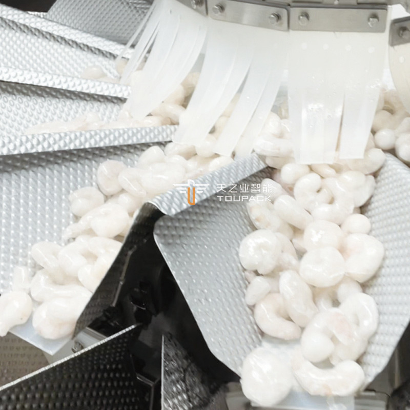 পপকর্ন চিকেন মাল্টি-ফাংশনাল অনিয়মিত আকারের ব্যাগিং মেশিন স্বয়ংক্রিয়ভাবে স্ট্যান্ড আপ পাউচ ফ্রোজেন পর্ক ডয়প্যাক প্যাকিং মেশিন