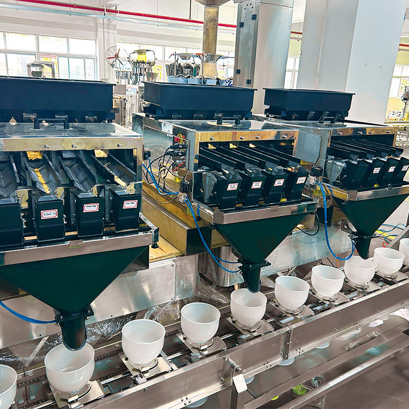 মাল্টি-মেটেরিয়াল ২.৫ কেজি পোষা প্রাণীর খাদ্য প্যাকেজিং মেশিন মাল্টিহেড ওয়েইগার লিনিয়ার ওয়েইগার সহ জিপলক ডয়প্যাক পাউচ প্যাকিংয়ের জন্য