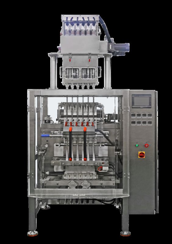 উচ্চ গতি সম্পন্ন বহু লেন আইস পপ ক্যান্ডি প্যাকেজিং, ফিলিং এবং সিলিং স্বয়ংক্রিয় পপসিকল জুস মাল্টিলেন লিকুইড পাউচ প্যাকিং মেশিন