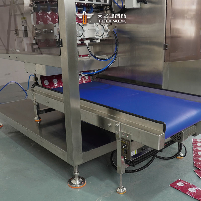 অটো মাল্টি লেন স্যাশে প্যাকিং মাল্টি লেন ট্র্যাক কেচাপ লিকুইড স্যাশে প্যাকেজিং মেশিন মাল্টি লেন মধু স্যাশে প্যাকিং মেশিন