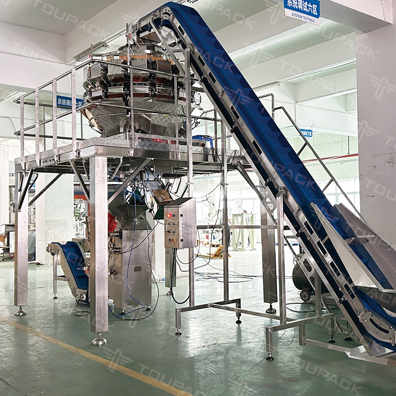 Full Auto Mesh Net Bag Packing Machine with Clip Function for Potato Onion Garlic Orange Vegetables Mesh Bag Packing Machine