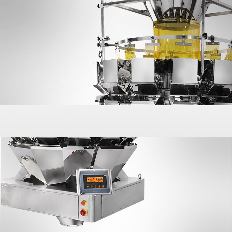 14 মাথা মাল্টিহেড ওজনকারী শুকনো ফল প্যাকিং মেশিনের জন্য উচ্চ-গতির স্বয়ংক্রিয় পাউচ সালাদ প্যাকেজিং মেশিনারি