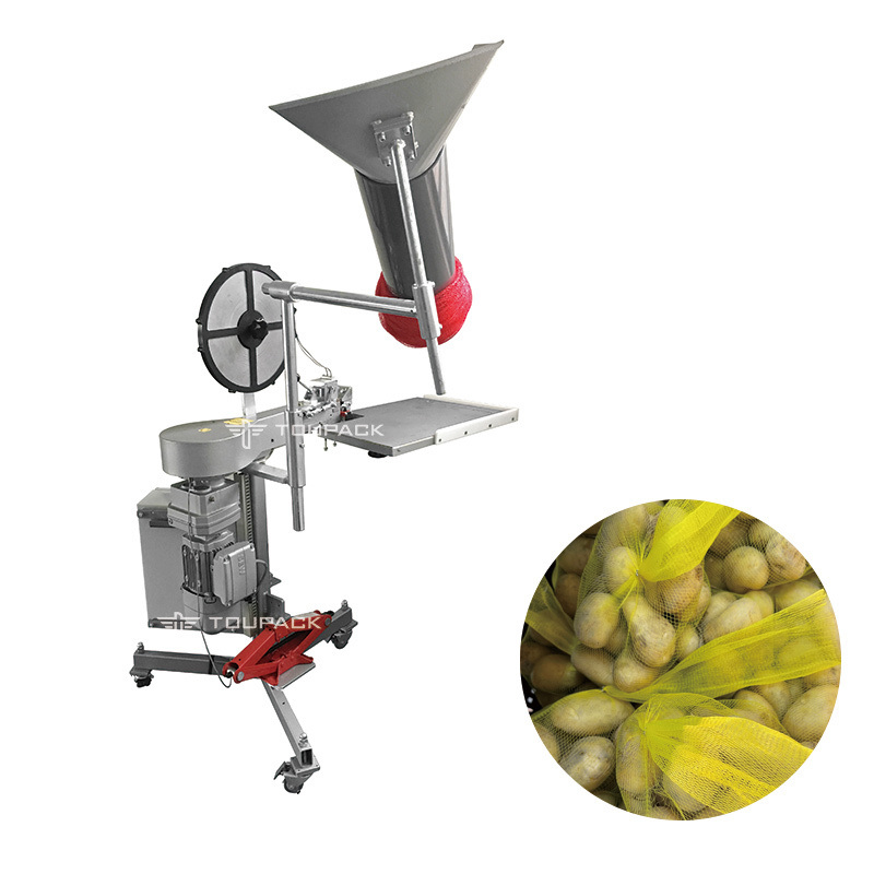 Semi-Automatic Net Packaging Machine with Stainless Steel 304/316 Construction and 220V Electric Operation for Food Grade Applications