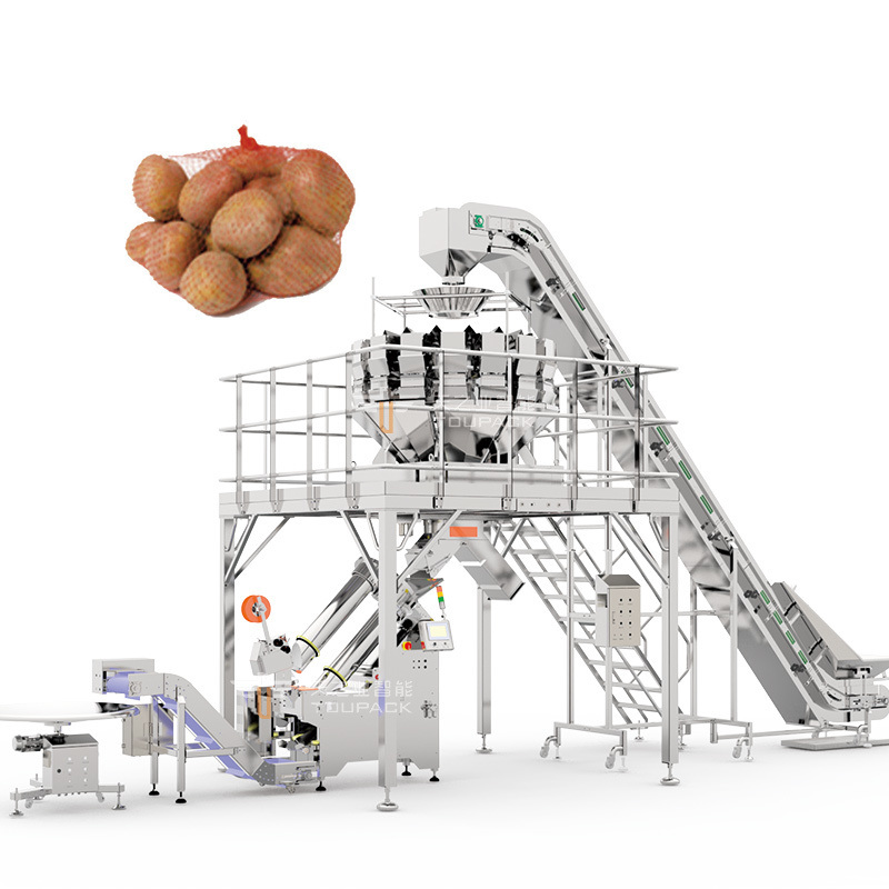 Automatic Net Bag Packing Machine with Stainless Steel 304/316 Construction 30bag/min Capacity and 1.5 Years Warranty