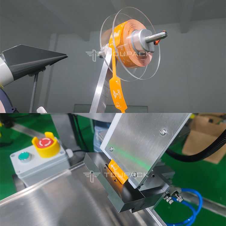 প্যাকেজড সসেজ ফল এবং সবজি জাল ব্যাগ প্যাকিং মেশিন সেমি-অটো নেট ব্যাগিং মেশিন