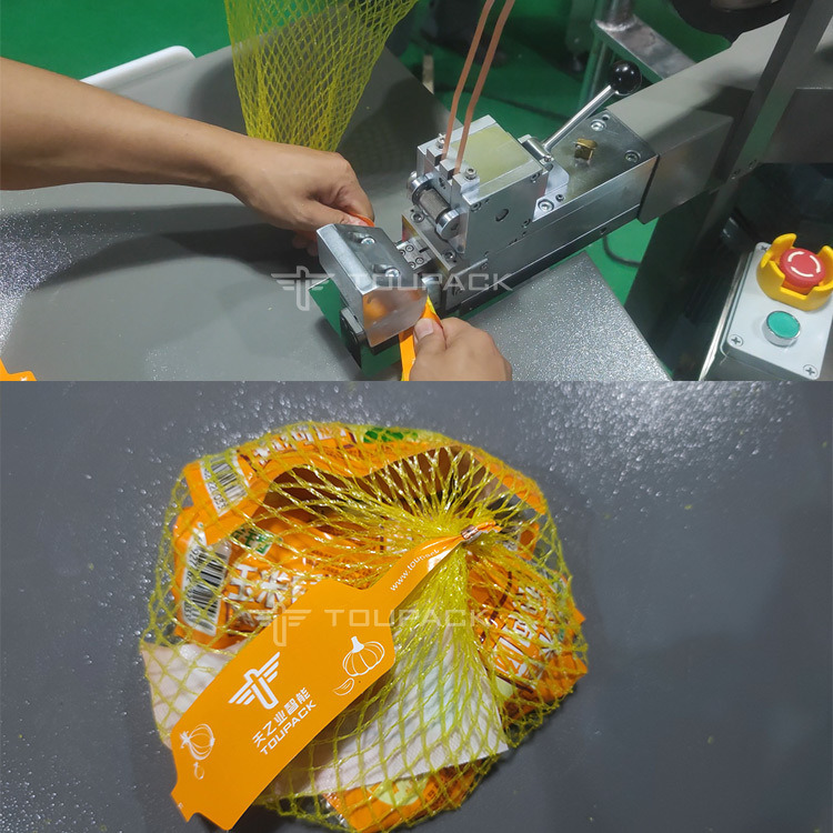 Full-automatic Net Bag Packing Machine 25-40 BPM with 220V Power and 1.5 Years Warranty
