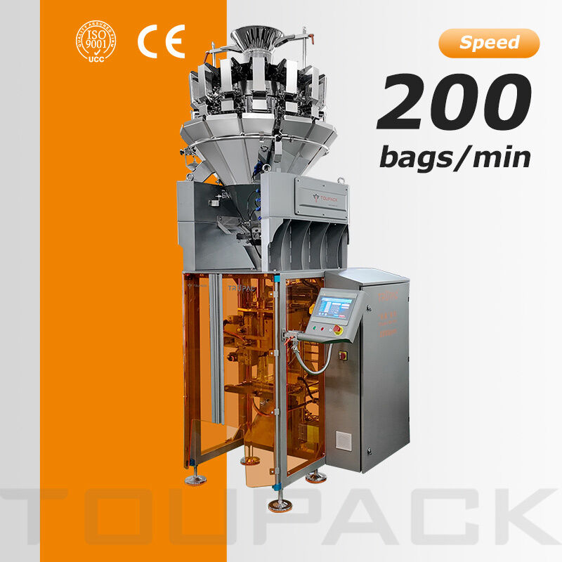 High Speed Automatic Vertical Packing Machine for Snacks Nuts Granules Food Packaging Machine