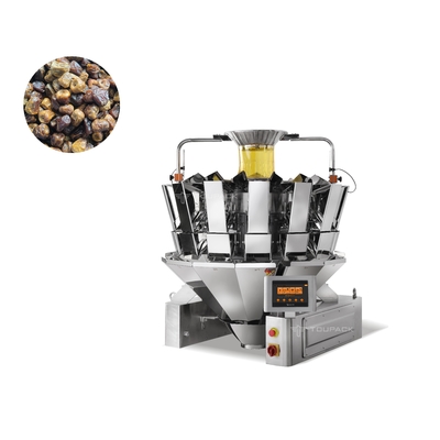 OEM স্বয়ংক্রিয় ফিলিং মেশিন সৌদি আরব ডেট পাম কার্টোনিং সিস্টেম শুকনো ফল স্ন্যাক মাল্টিহেড ওজনকারী
